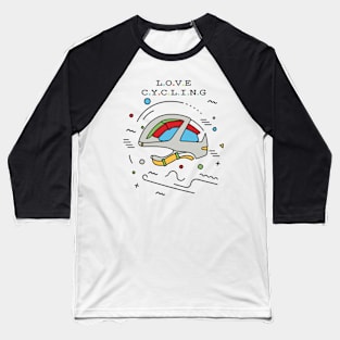 Love Cycling Baseball T-Shirt